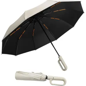Folding & Inverted Umbrella, Outdoor Travel Umbrella, 46 Inch Portable Reverse Folding Umbrella,Windproof Folding Umbrella for Men and Women