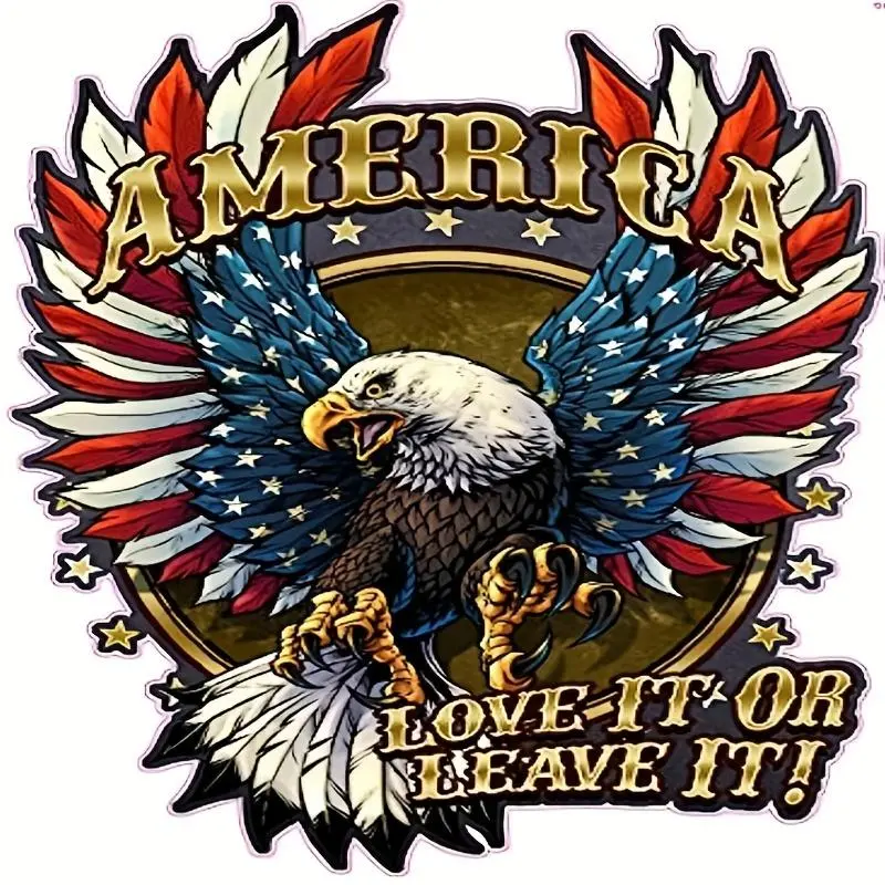American Eagle Pattern, Waterproof Car Decal, Self-adhesive Decorative Sticker for Car, Motorcycle, Bicycle, Laptop, Luggage, Bumper, Decal for Cars, Stickers for Cars