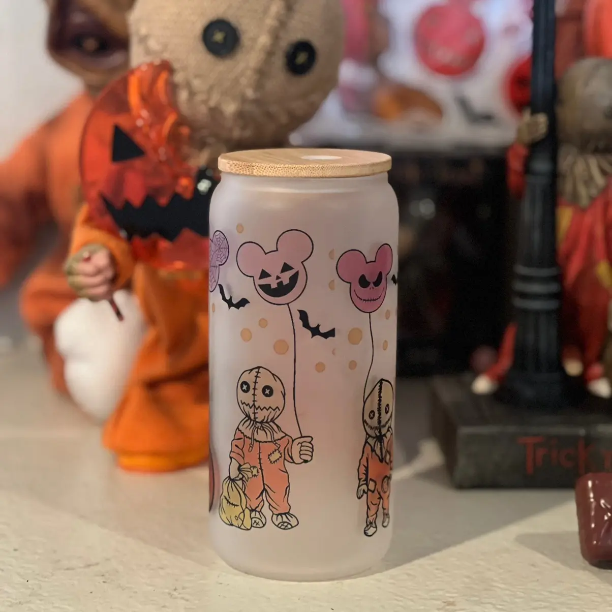 Sam trick r treat frosted tumbler