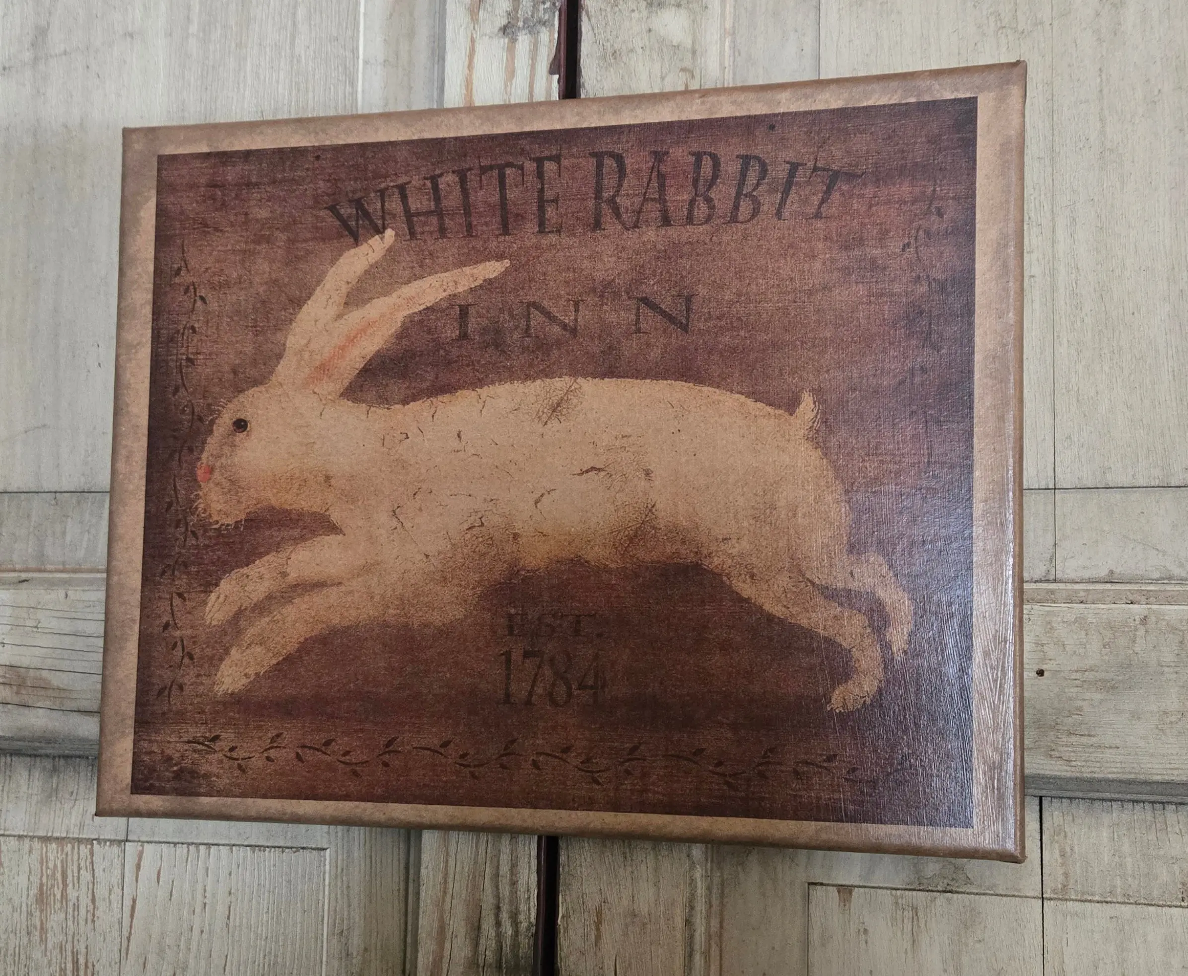 11X14 White Rabbit Inn Canvas Print - Simple Product Title Based on Given Information