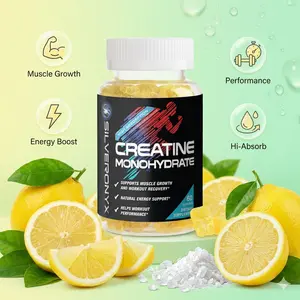 Creatine Gummies | 1000 MG (1g) per Gummy Creatine Monohydrate | Best Micronized, Sugar Free Creatine Chewable for Men & Women | Supports Lean Muscle, Strength, Energy & Endurance | 60 Lemon Gummies