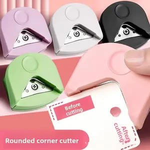 R4 Corner Tool Sharp Angle Cutter with Plastic Edge Film, Ideal for Cardboard Paper Photos Cards, DIY Office Dual Purpose Portable Trimming Tool, Paper Cutters