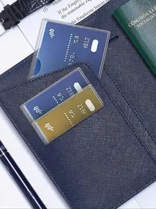 Thick Waterproof PVC Card Protector Case, Soft Transparent Cover for Social Security Cards, Health Insurance, Credit Cards, ID Cards, Bus Ic Cards