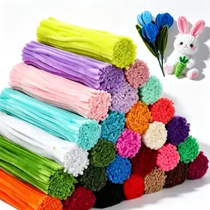 200pcs Pipe cleaner craft, chenille strips, Halloween decorative art supplies, creative DIY room decorations, craft accessories, bouquet making, doll making