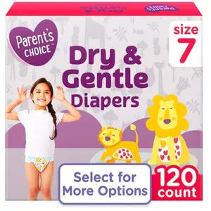 Baby diapers Dry & Gentle Diapers Size 7 120 Count Leakproof Baby Diapers Select for More Options