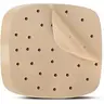Air Fryer Parchment disposable Paper Liners: 200PCS 8.5 inch Square Perforated parchment paper, Premium Bamboo Steamer Liner Utensils Wood Wooden