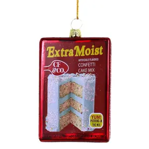 Cody Foster Glass Confetti Cake Mix Ornament