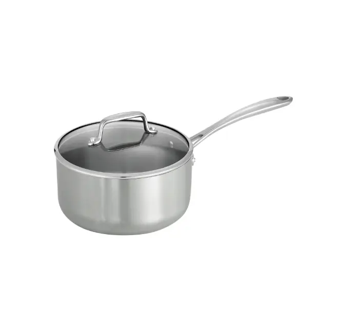 Tri-Ply Clad 3 Qt Covered Stainless Steel Sauce Pan