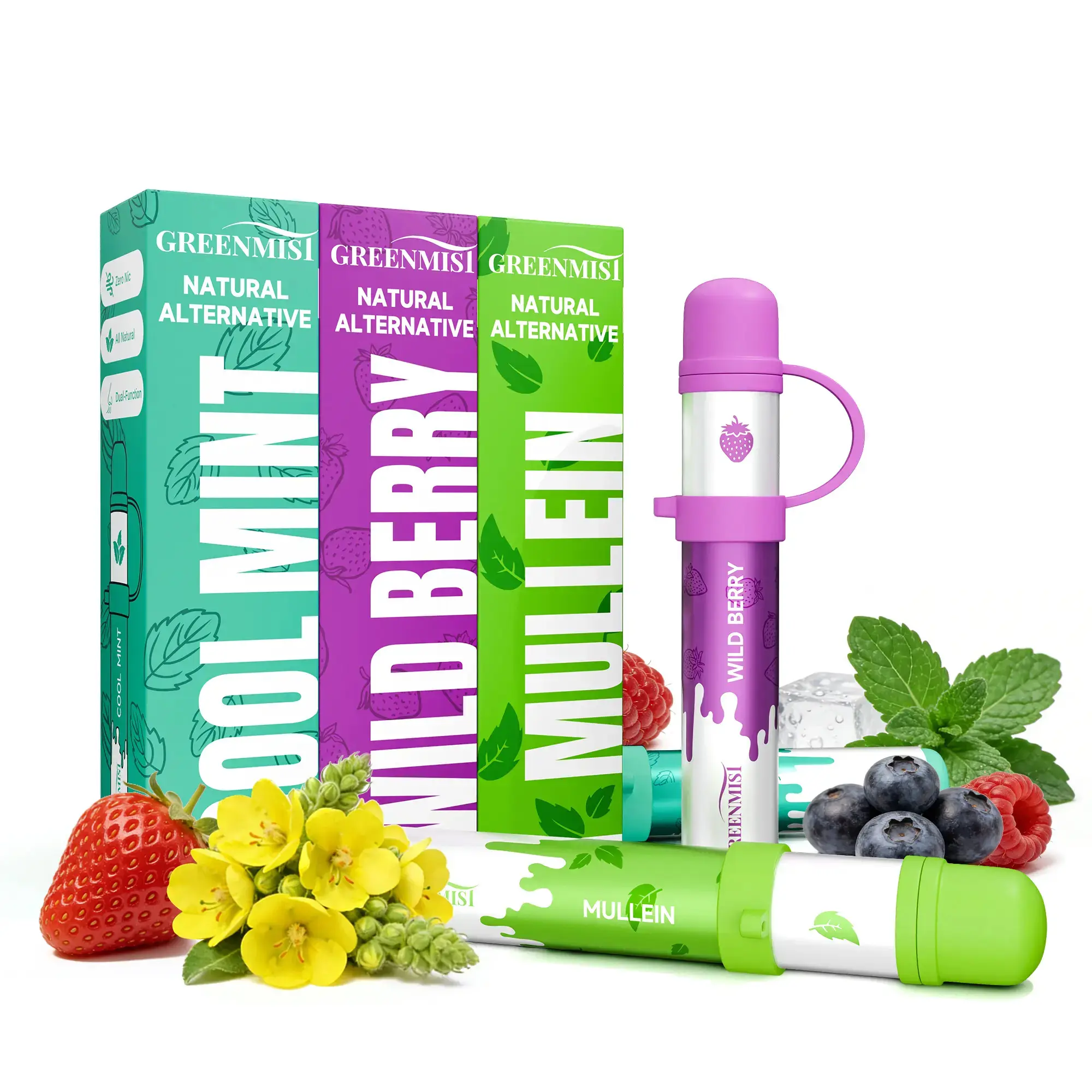 Nasal Inhaler: Freshens breath and eliminates odors—choose from various flavors and express yourself.