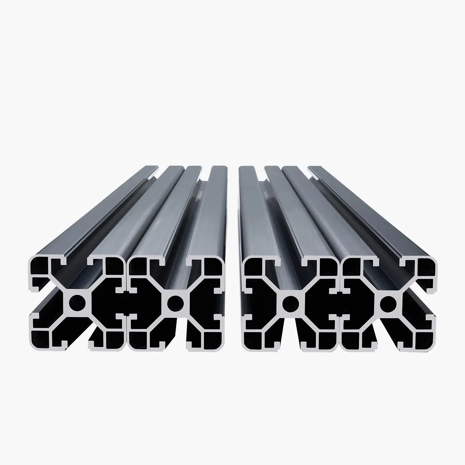 VEVOR 4PCS 23.6in (600mm) T-Slot 4040 Aluminum Alloy Extrusion Profile Rails Set, European Standard Anodized Linear Rail with T-Slot Nuts, Corrosion Resistant for CNC Machine, 3D Printer, DIY Workbench Projects, Black
