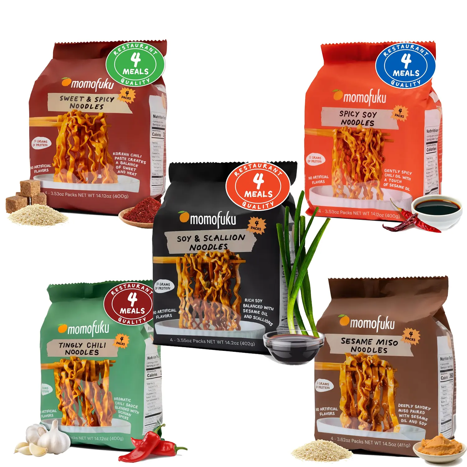 Momofuku Instant Noodles 4-Pack | Pick Your Flavor