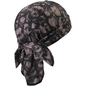 Sweat Wicking Do Rags Skull Caps Cooling Beanie Durag Motorcycle Head Wrap Liner Hip Hop Hat for Men and Women