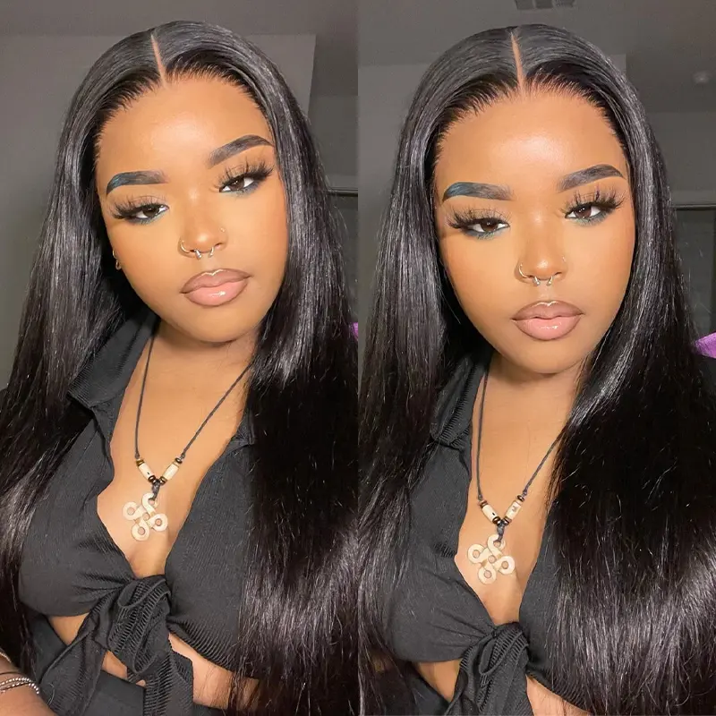 [Summer Clearance] ISEE HAIR 13x4 HD Undetectable Lace Front Wig Straight Wig Pre Plucked Hairline Natural Look Human Hair Frontal Wig