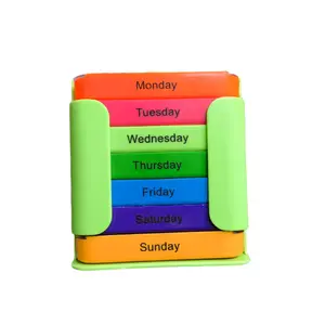 7-Day Weekly Pill Organizer Box, 28-Compartment Portable Drawer-Style Pill Storage Case, Large-Capacity Lightweight Daily Medicine Container for Home, Travel, Premium Healthcare Holder for Vitamins, Supplements