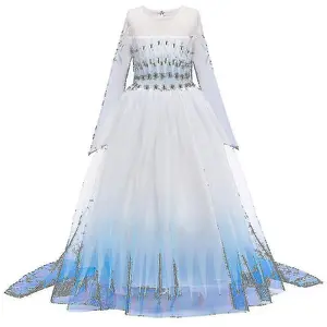 3-14 Years Girl Frozen 2 Queen Elsa Party Dress A