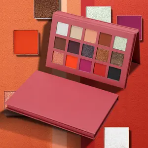 15-Color Eyeshadow Palette, Earthy Color Professional Pearl Matte Eyeshadow Cosmetic Set