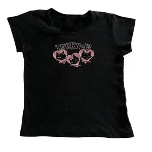 Emo Girl Cat Baby Tee, Y2k Top Women Streetwear, Emo Scene 2000s Clothes, Women Fitted T-Shirt, Grunge 2000s, Casual Cotton Short Sleeve, Gift For Her