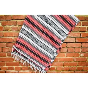 Berry Beach Blanket l Mexican Blanket l Throw Blanket