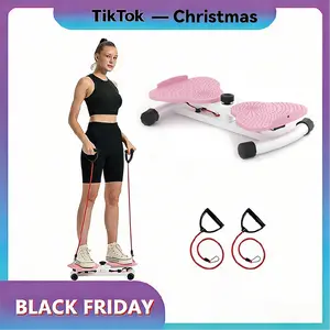 Waist Twist Machine Ab Training 300 lbs Capacity Ab Board for Women - Core Workout Equipment Portable for Aerobic Exercise - Home Gym Cardio
