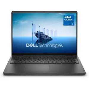 Dell 16 Laptop DC16250-16.0-inch 16:10 FHD+ Touch Display, Intel Core 7 150U, 16GB/32GB DDR5 RAM, 1TB/2TB SSD, Intel Graphics, Windows 11 Home - Carbon Black