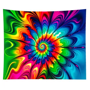 Tie Dye Tapestry, Hippie Wall Tapestry, Psychedelic Tapestry, Trippy Room Decor, Trippy Tapestry, Aesthetic Wall Decor, Tie-Dye Room Decor