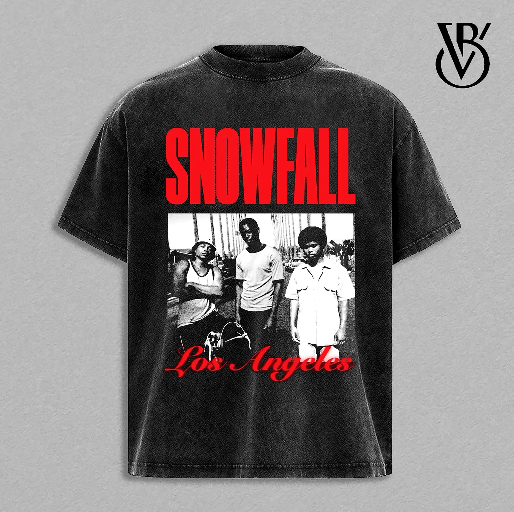 Snowfall Los Angeles Graphic Tee Vintage Washed T-Shirt, Snowfall TV Series Streetwear Shirt, Franklin Saint Graphic Tee, Crime Drama Graphic Shirt, Oversized T Shirt Men, Graphic Tees for Men, Heavyweight Cotton Boxy Fit
