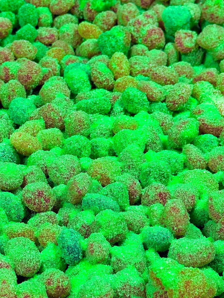 Sour Kings Candy - Green Apple Sour Gusher Bursts - Viral Sour Candy Snack