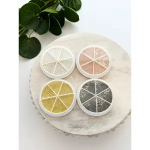 Flower Center Beads (Set of 6 Sizes) | Polymer Clay Earring & Jewelry Supplies