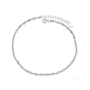 Station Anklets with Crystals from Swarovski