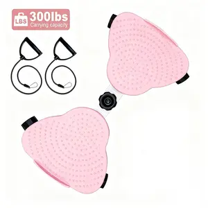 Slient double pedal double axis rebound belt pull rope rotary fitness equipment waist twisting machine