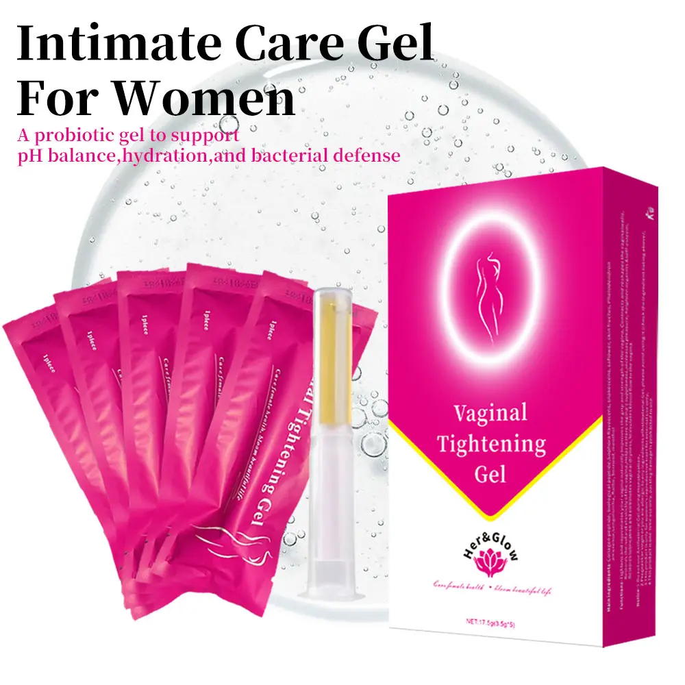 Ladies' Sensitive Intimate Wash Gel, 5 Pre-Filled Single-Dose Units per Box, Herbal Extract Formula, Gentle, Non-Irritating, Soothing, Cleansing, pH Balance Support, 24-Month Shelf Life, Daily Feminine Intimate Care Product
