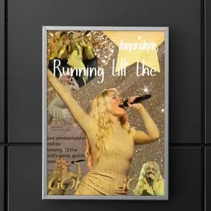 Freya Skye Golden Poster | Aesthetic Singer Wall Art | Pop Star Concert Print | Trendy Music Decor
