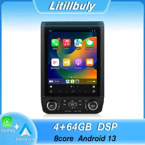 Car Stereo for Ford F150 2015-2021 touch screen has Android Auto Wireless Carplay, Bluetooth WIFI supports GPS Navigation