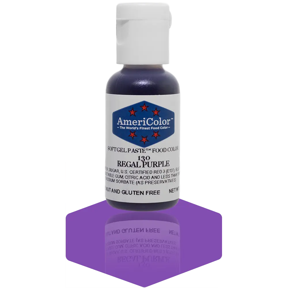 AmeriColor, Regal Purple, .75 Ounce, Soft Gel Paste Food Color