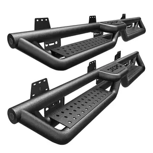 YITAMOTOR Drop Down Running Boards Compatible with 2005-2023 Toyota Tacoma Double Cab, 6 Inch Bolt-on Side Steps, Textured Steel Nerf Bars fathersdaygift