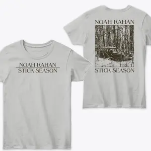 The "Noah Kahan Stick Season" T-shirt is the perfect choice for fans of artist Noah Kahan, especially for those who love the Stick Season Tour 2024