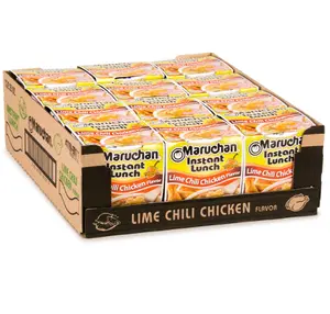 Maruchan Instant Lunch Ramen Noodles, Lime Chili Chicken Flavor – Japanese-Style Instant Noodle Soup, Easy Meal Ready in 3 Minutes – 2.25 Oz. (12 Pack)