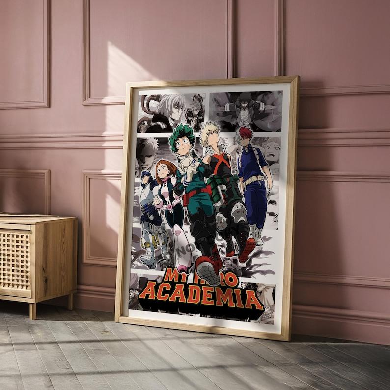 Anime Manga Poster, My Hero Academia Art Print, Curated Manga Panels, Wall Art, Cool Gift for Fans of Deku and Bakugo