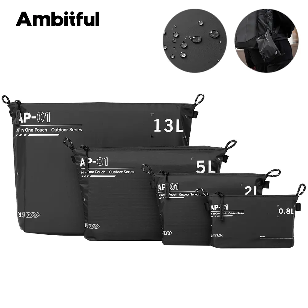 Ambitful AP01 Photography Classification Storage Bag, Ultra-Light Foldable Waterproof Portable Large-Capacity Dry and Wet Separation Outdoor Moisture-Proof Luggage Storage Organizer Multi-Functional Lightweight