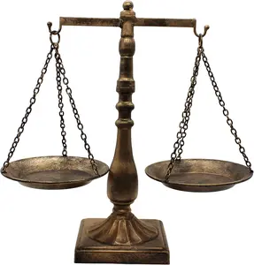 Vintage Style Metal Libra Jewelry Display Tray Cosmetic Organizer Storage, Bronze