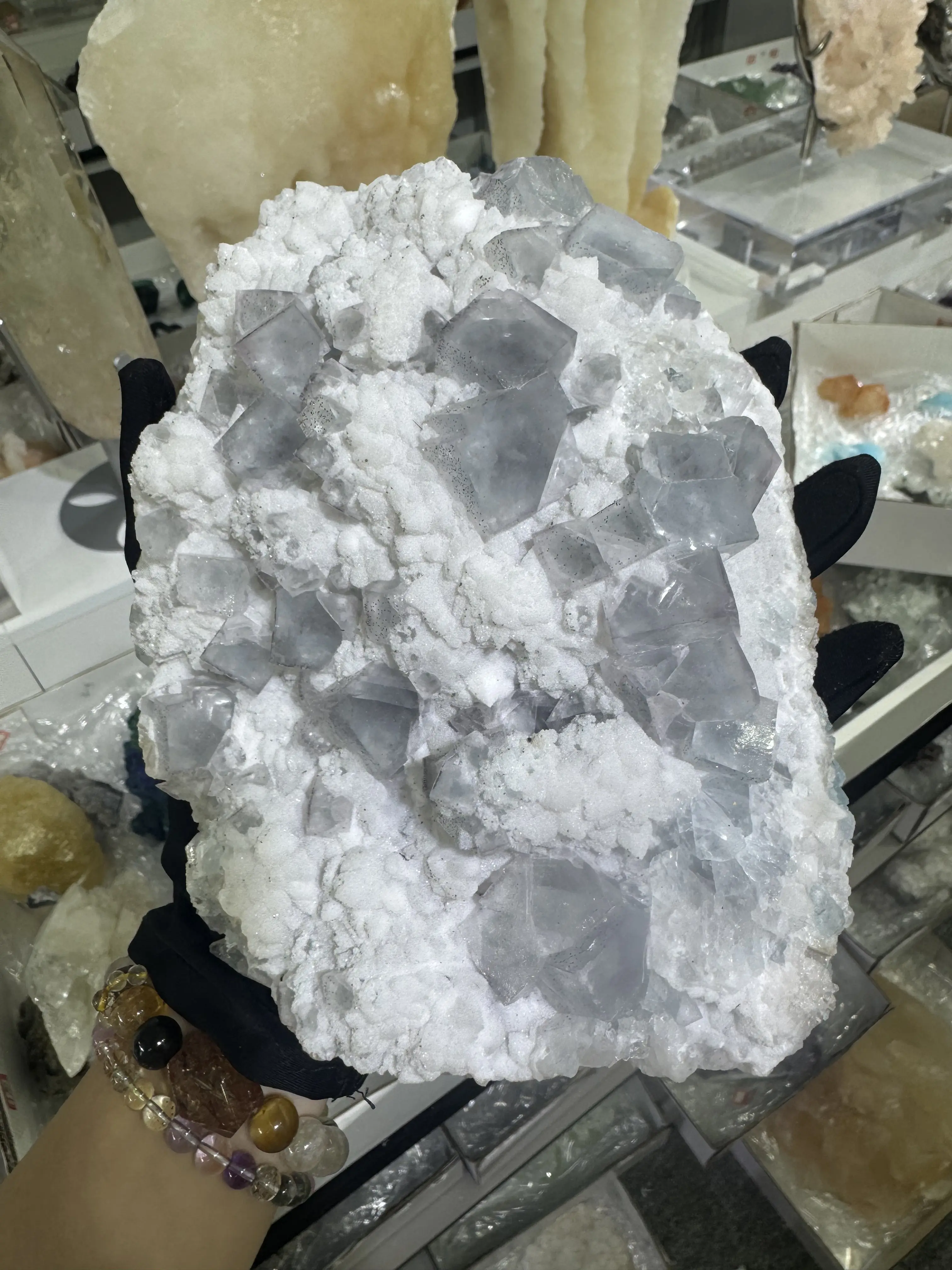 A9 Fujian blue cubic fluorite