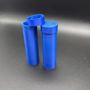 3D Printed by Me Modern Round "2" Penny Tube Organiser, Plastic Screw-Top Canister Jar, Home Storage Solution to Keep Coins Minty Fresh