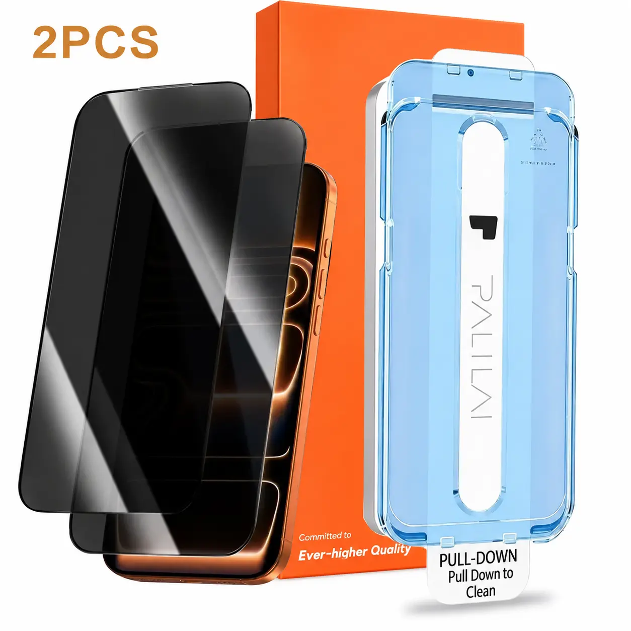 Premium 2 Pack Animal Design Privacy Screen Protector for iPhone 13-18 Pro Max Plus Air E, 28-Degree Anti-Peep 9H Hardness 2 Pcs Privacy Dust-Free Tempered Glass, Cellphone Handheld Devices Protection, No Bubble Easy Install