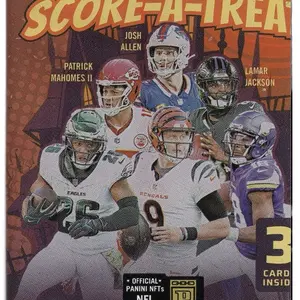 Panini 2025 Score A Treat Pack - Official NFL Trading Cards with 3 Cards Inside - Perfect for Collectors