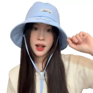 2026 New Spring/Summer Women's Bucket Hat — Convertible into a Bag, Korean Style, Face-Slimming Effect, Foldable, Outdoor Sun Protection & Shade Hat
