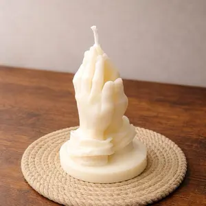Candle Artesanal Soy Wax Manos de fe Decorative Hand-Shaped Ornament for Home Decoration - Ornaments