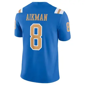 Troy Aikman UCLA Unisex Athletic Fan Shirt Breathable Game Day Apparel Alumni Player Game Jersey - Blue