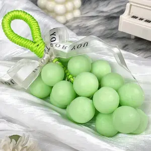 Paul Frank&Vireo Proro Grape Soap on a Rope – Handmade DIY Decorative Grape Soap, Natural and Gentle, Moisturizing and Cleansing, Long-Lasting Fresh Scent, Perfect for Home Décor and Bathroom, Aesthetic & Creative Christmas Gift