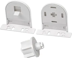 Blind Brats,  .Inch Fixed Mounting Brat for Blinds, Replacement Brats for Roller Shade, Window Blinds Headrail Holder, White