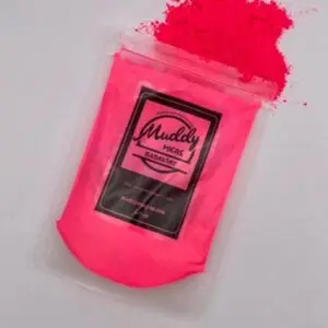 MuddySoapCo Neon Pink Mica 1oz for Soap Making, Cosmetics